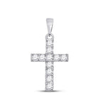 Radiant White Gold Diamond Cross Pendant: A Timeless Symbol of Faith and Elegance - Splendid Jewellery