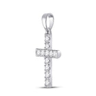 Radiant White Gold Diamond Cross Pendant: A Timeless Symbol of Faith and Elegance - Splendid Jewellery