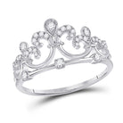 Regal Elegance Diamond Crown Fashion Ring - Splendid Jewellery