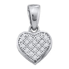 Romantic Heart Cluster Diamond Pendant - Splendid Jewellery