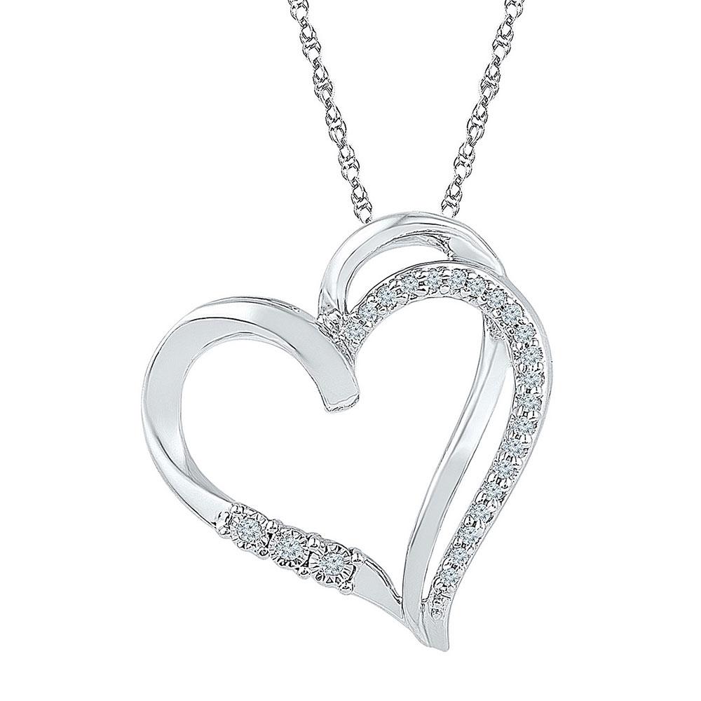 Romantic Love Spark Diamond Pendant - Splendid Jewellery