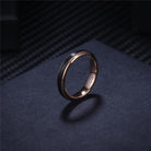 Rose Gold & Black Tungsten Wedding Band - Splendid Jewellery