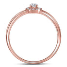 Rose Gold Diamond Elegance Stackable Band Ring - Splendid Jewellery
