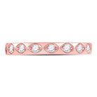 Rose Gold Diamond Flush Stackable Band Ring - A Captivating Piece of Elegance - Splendid Jewellery