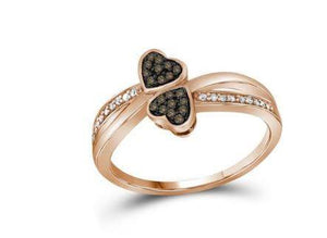 Rose Gold Ring with Cognac Brown Diamond Splendid Jewellery