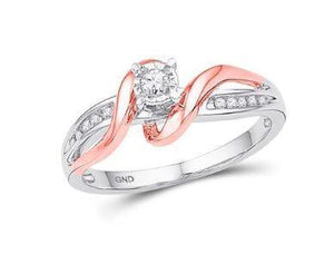 Rose-tone Gold and Diamond Engagement Ring Splendid Jewellery