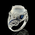 Silver Vintage Ring with Opal Stone - Splendid Jewellery