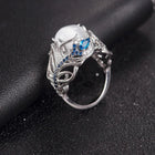 Silver Vintage Ring with Opal Stone Splendid Jewellery