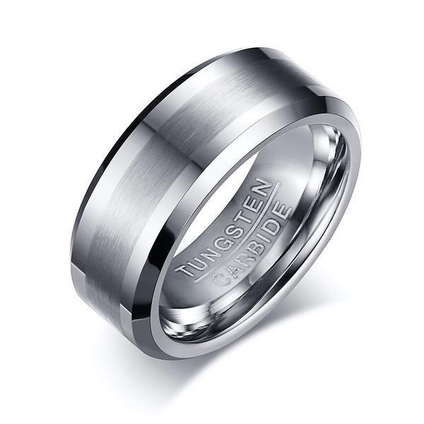 Sleek Tungsten Carbide Wedding Band - Splendid Jewellery