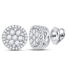 Sparkling Blossom Diamond Earrings in 10kt White Gold by Splendid Jewellery - Splendid Jewellery