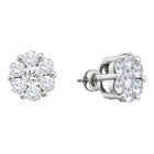 Sparkling Diamond Blossom Earrings - Splendid Jewellery