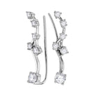 Sparkling Diamond Cascade Earrings - Splendid Jewellery