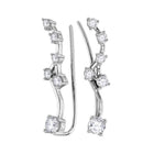Sparkling Diamond Cascade Earrings - Splendid Jewellery