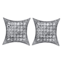 Load image into Gallery viewer, Sparkling Diamond Square Kite Cluster Earrings - Splendid Jewellery