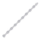 Sparkling Diamond Square Link Bracelet in 14kt White Gold - 5 - 3/4 Cttw - Splendid Jewellery
