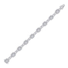Sparkling Diamond Square Link Bracelet in 14kt White Gold - 5 - 3/4 Cttw - Splendid Jewellery