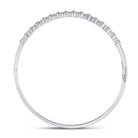 Sparkling Diamond Stackable Bangle Bracelet in 10kt White Gold - 3/8 Cttw - Splendid Jewellery