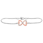 Sparkling Infinity Heart Diamond Bracelet - Sterling Silver Women's Fashion Jewelry - Splendid Jewellery