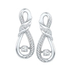 Sparkling Motion: 10kt White Gold Diamond Twinkle Earrings - Splendid Jewellery
