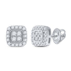 Sparkling Square Diamond Elegance Earrings - Splendid Jewellery