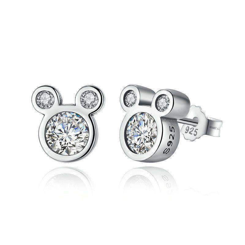 Sparkling Stud Earrings With Cubic Zirconia Crystal - Silver Jewellery - Best Gift for Her - Splendid Jewellery