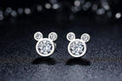 Sparkling Stud Earrings With Cubic Zirconia Crystal - Silver Jewellery - Best Gift for Her - Splendid Jewellery