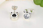 Sparkling Stud Earrings With Cubic Zirconia Crystal - Silver Jewellery - Best Gift for Her - Splendid Jewellery