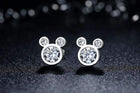 Sparkling Stud Earrings With Cubic Zirconia Crystal- Silver Jewellery - Best Gift for Her Splendid Jewellery
