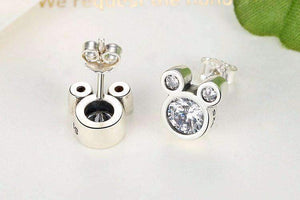 Sparkling Stud Earrings With Cubic Zirconia Crystal- Silver Jewellery - Best Gift for Her Splendid Jewellery