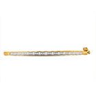 Sparkling Sunburst Diamond Bangle Bracelet in 10kt Yellow Gold (1/2 Cttw) - Splendid Jewellery