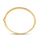 Sparkling Sunburst Diamond Bangle Bracelet in 10kt Yellow Gold (1/2 Cttw) - Splendid Jewellery