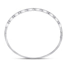 Sparkling White Gold Diamond Stackable Bangle Bracelet - 1/2 Carat Total Weight - Splendid Jewellery