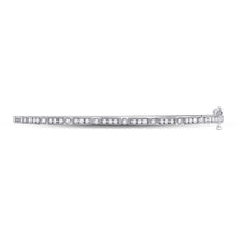 Load image into Gallery viewer, Sparkling White Gold Diamond Stackable Bangle Bracelet - 1/2 Carat Total Weight - Splendid Jewellery