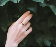 Load image into Gallery viewer, Sparkly Heart Shaped Diamond Ring With Rose Gold and Red Diamond Splendid Jewellery
