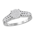 Splendid Jewellery 10kt White Gold Circle of Brilliance Diamond Cluster Ring - Splendid Jewellery