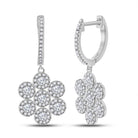 Splendid Jewellery 10kt White Gold Diamond Dangle Earrings - Splendid Jewellery