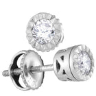 Splendid Jewellery 10kt White Gold Diamond Solitaire Stud Earrings - Splendid Jewellery