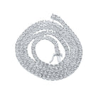 Splendid Jewellery 10kt White Gold Men's Round Diamond Link Chain Necklace - 3 - 1/4 Cttw, 22 - inch Length - Splendid Jewellery