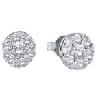 Splendid Jewellery 14kt White Gold Diamond Blossom Cluster Earrings - Splendid Jewellery