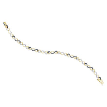 Load image into Gallery viewer, Splendid Jewellery Sterling Silver Black Diamond Infinity Bracelet - Splendid Jewellery