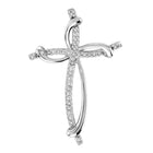 Splendid Jewellery Sterling Silver Diamond Cross Pendant - Splendid Jewellery