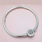 Sterling Silver Cubic Zirconia Snake Chain Bracelet - Splendid Jewellery
