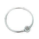 Sterling Silver Cubic Zirconia Snake Chain Bracelet - Splendid Jewellery