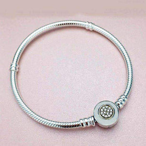 Sterling Silver Cubic Zirconia Snake Chain Bracelet Splendid Jewellery