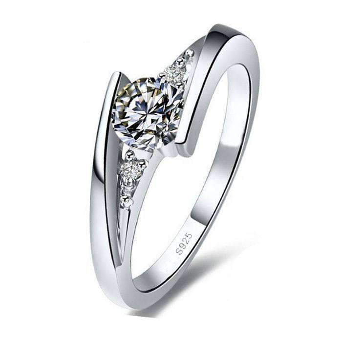 Sterling Silver Cubic Zirconoia Diamond Ring Splendid Jewellery
