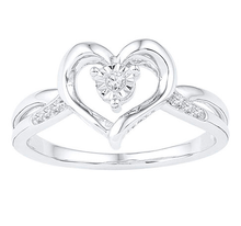 Load image into Gallery viewer, Sterling Silver Diamond Ring to Show Eternal Love Splendid Jewellery