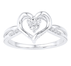 Sterling Silver Diamond Ring to Show Eternal Love Splendid Jewellery