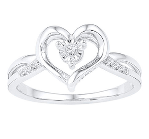 Sterling Silver Diamond Ring to Show Eternal Love Splendid Jewellery