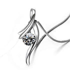 Sterling Silver Drop Pendant with Box Chain Necklace - Splendid Jewellery