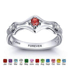 Sterling Silver Engraved Promise Couples Ring Wedding Bands Lovers Ring - Splendid Jewellery